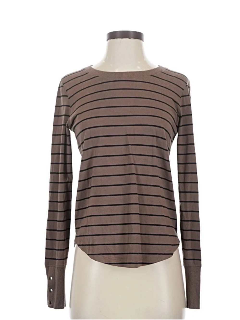 Evereve Striped Long Sleeve Top | Size Small